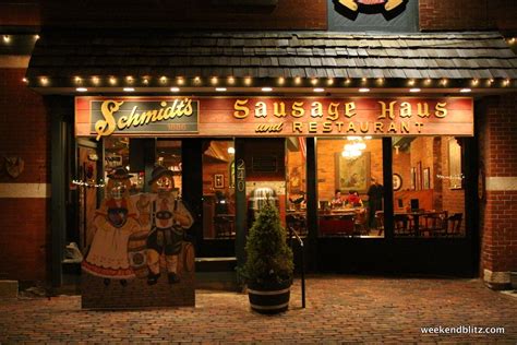 Schmidt's sausage haus und restaurant - Sauerkraut- Bratwurst Balls. 0. $4.95. sauerkraut and schmidt's own bratwurst combination coated with a crispy batter. a german tradition. MORE. Schmidt's Original Potato Soup. 0. $3.00 - $3.50. idaho potatoes served in a creamy rich base, topped with spatzle frizzles. - our most popular.